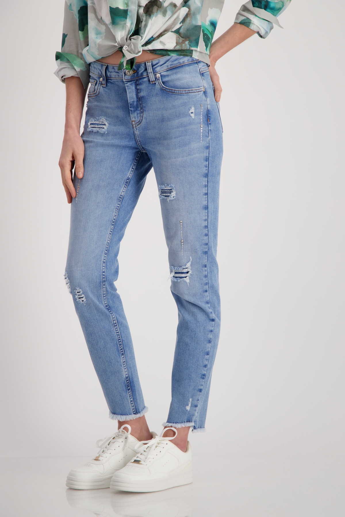 MONARI Destroyed Jeans mit Strass 10743628 kaufen | WÖHRL