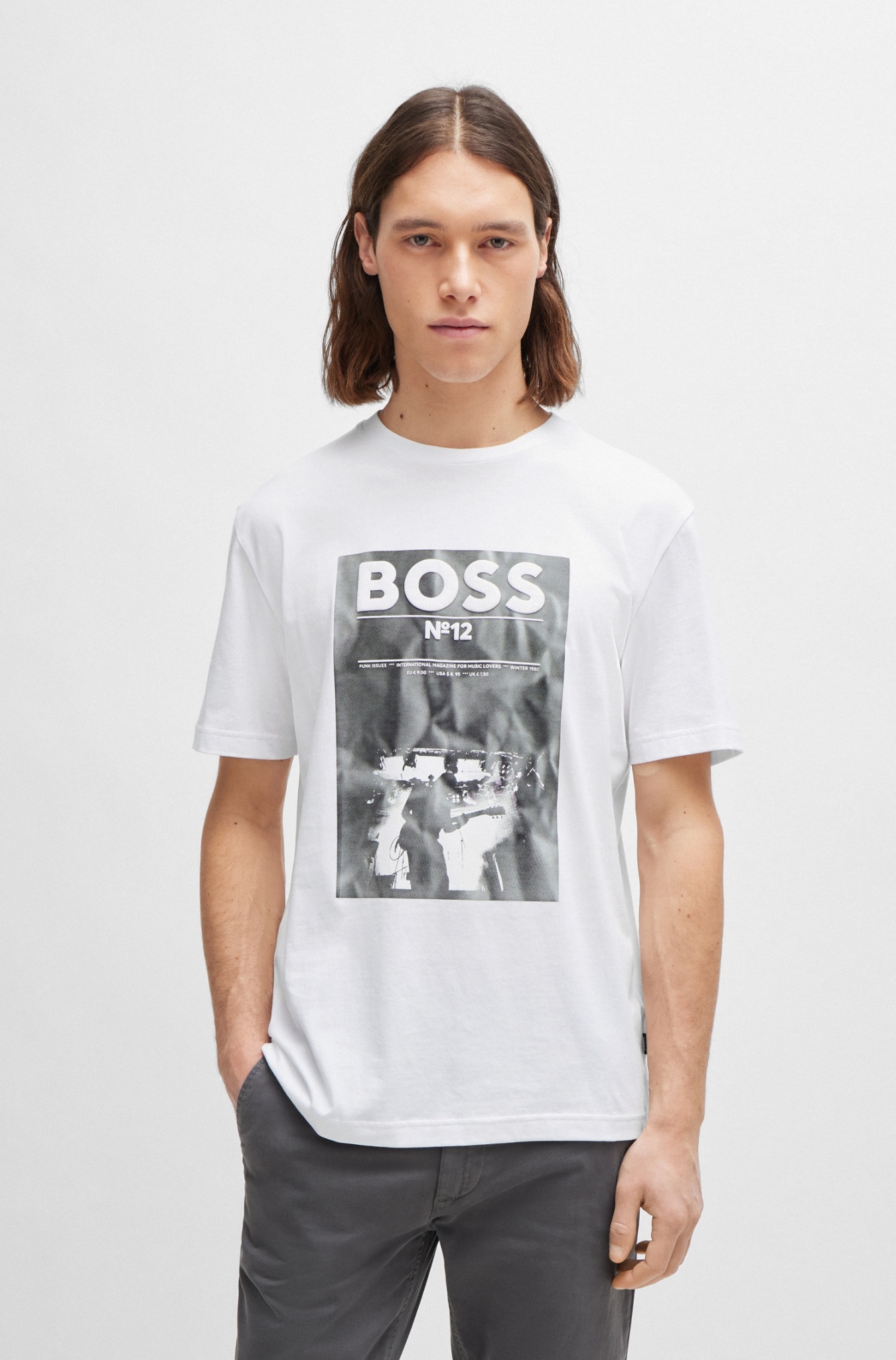 BOSS ORANGE T-Shirt mit Musik-Print 10733929