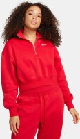 Vorschau: NIKE Nike Sportswear Phoenix Fleece Kurz-Sweatshirt mit Halbreißverschluss für Damen 10734693
