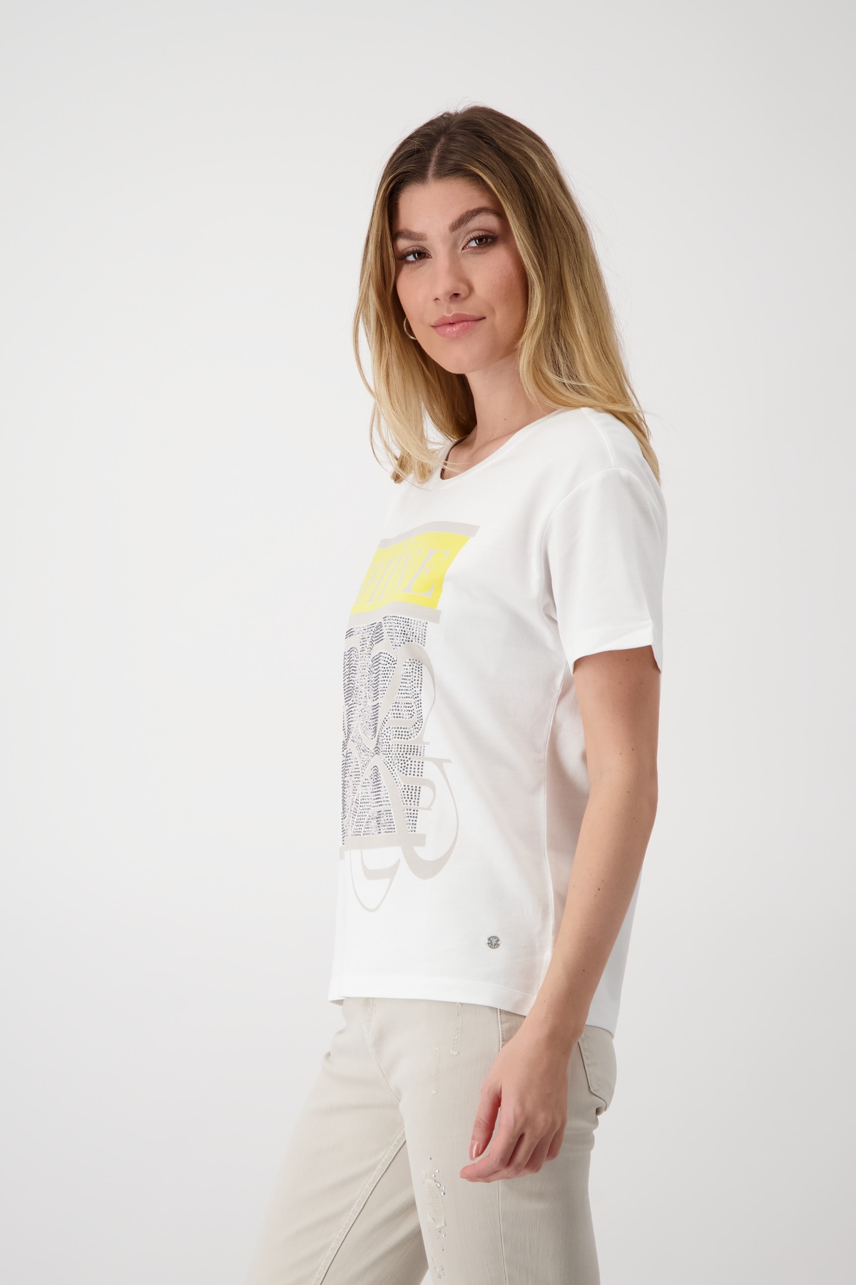 MONARI T-Shirt mit Strass Steinen 10751342