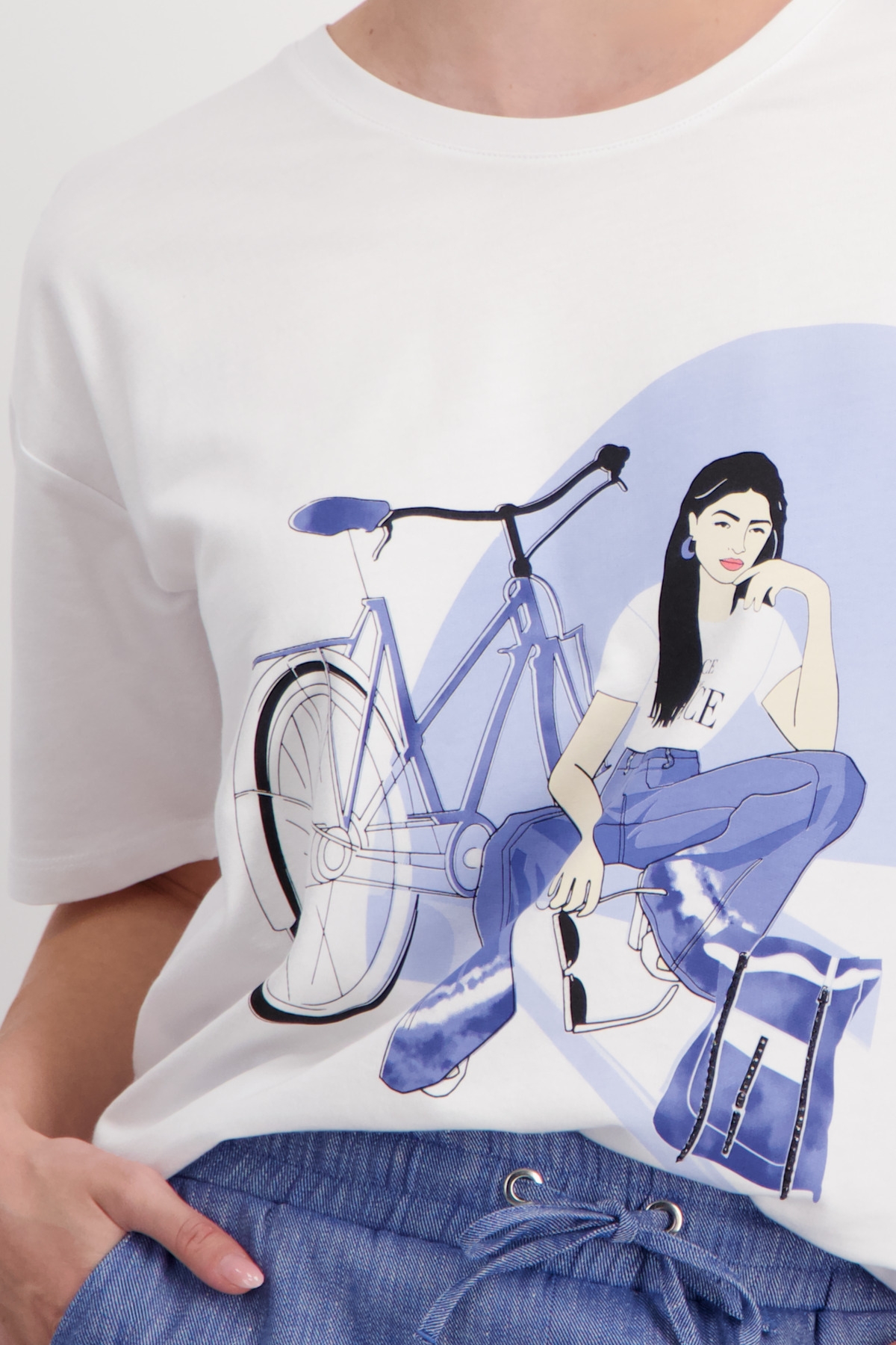 MONARI T-Shirt mit Frauen Zeichnung 10751351