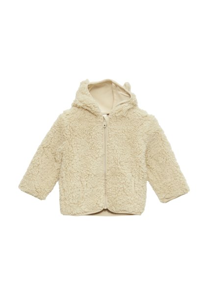 S.OLIVER Teddyplüsch-Jacke mit Öhrchen 10760180