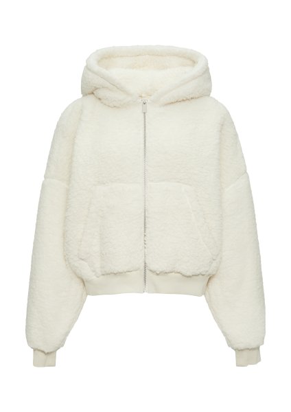 QS Oversized Sweatjacke aus Teddy-Plüsch 10764757