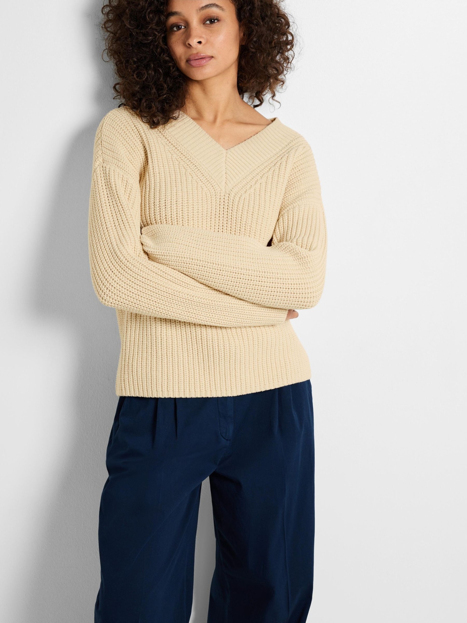 SELECTED FEMME Strickpullover V-Ausschnitt 10732107