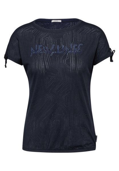 CECIL Damen T-Shirt mit Burn-Out Muster 10765820