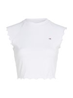 Vorschau: TOMMY JEANS Essential Cropped Fit T-Shirt mit Rüschen 10735030