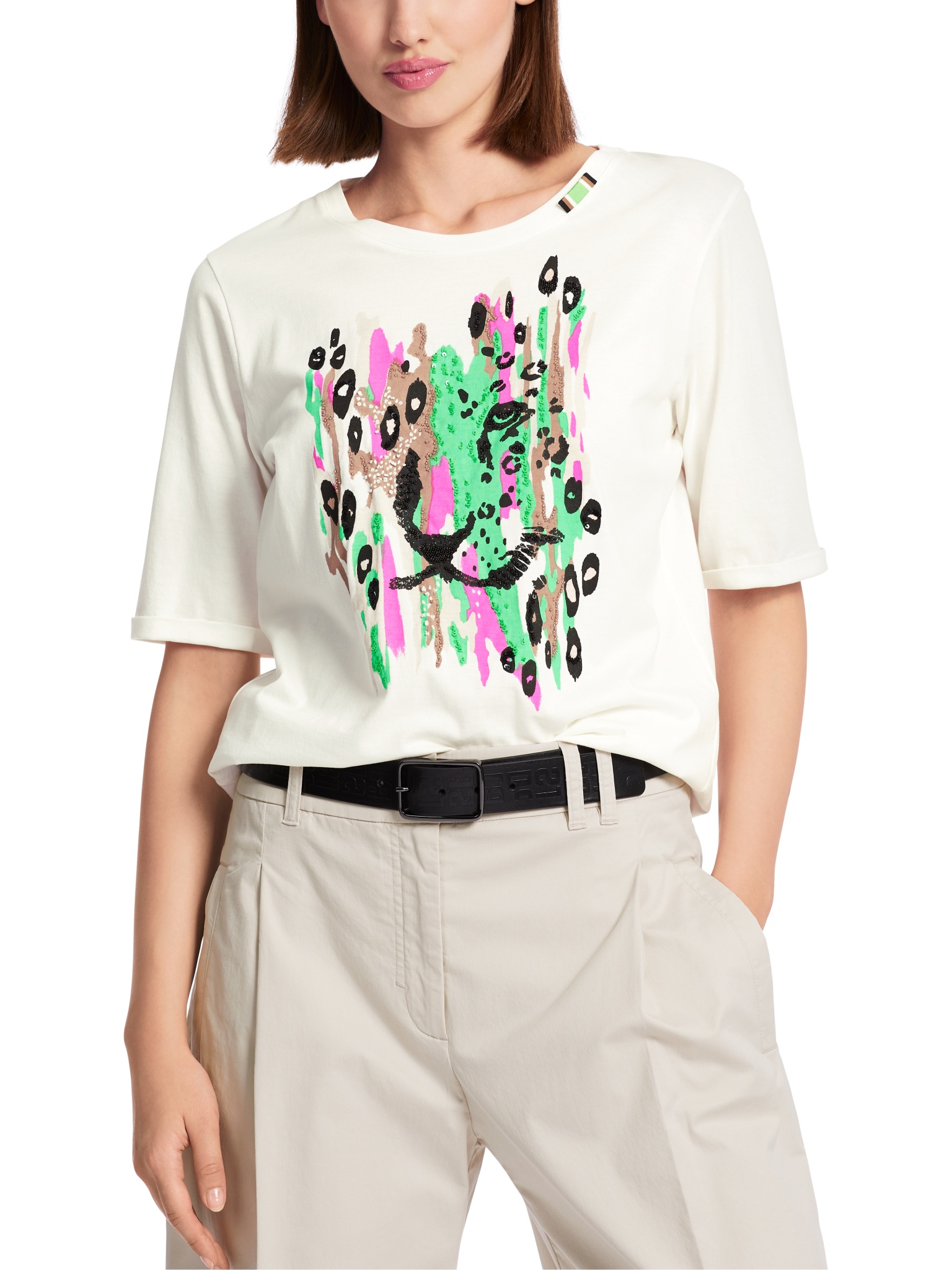 MARC CAIN T-Shirt aus reiner Baumwolle - mit Print 10746614