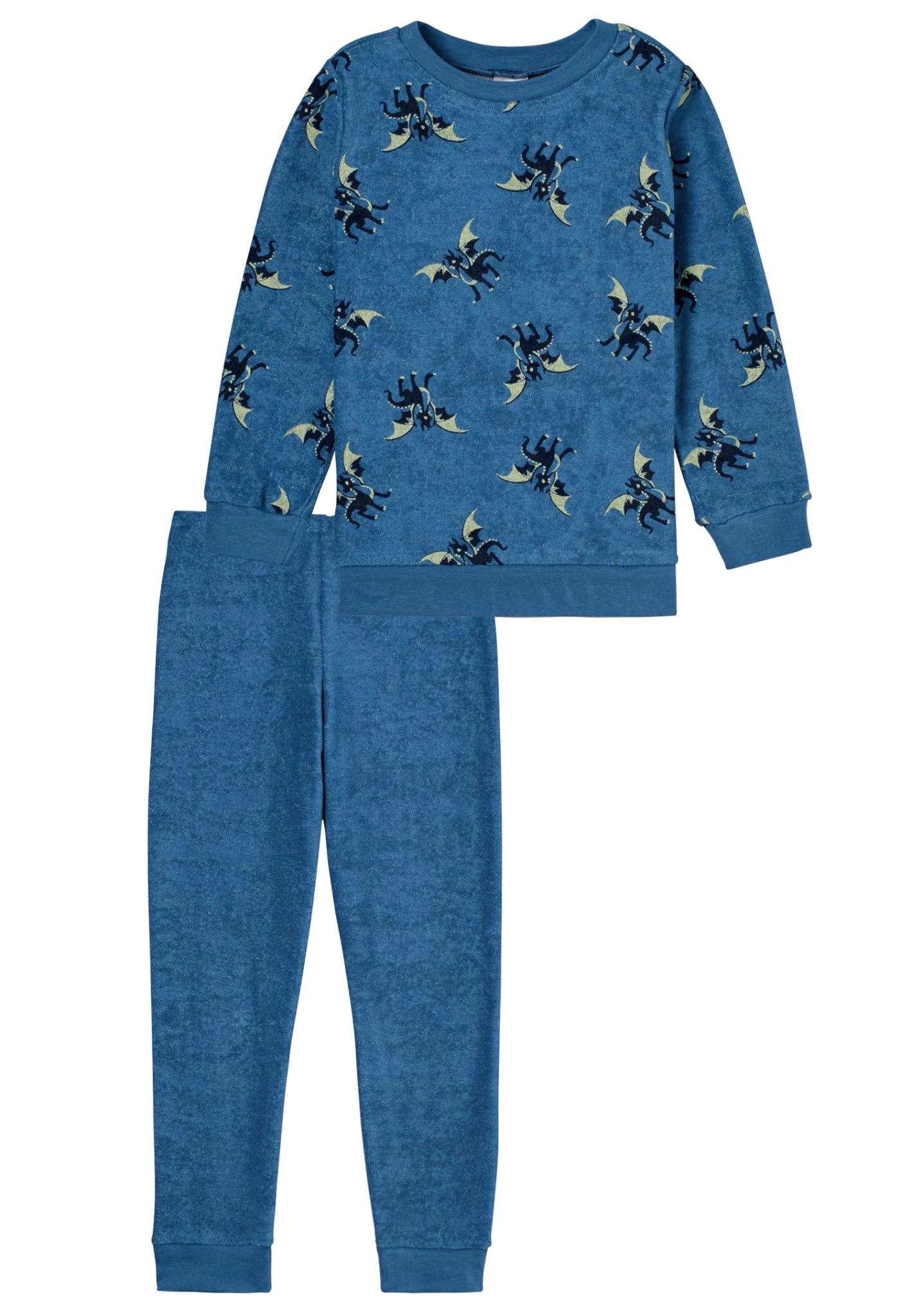 Schiesser Pigiama Bambini E Ragazzi In Qualità Interlock - Maglia Con Scritta E Pantaloni A Quadretti - Caldo E Morbido
