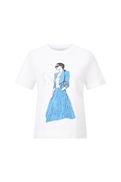 RICH & ROYAL Easy fit T-Shirt Bonjour mit Print 10777056