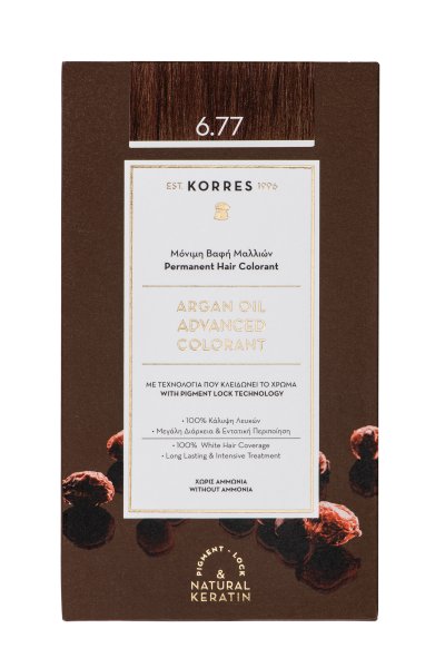 KORRES ARGAN OIL Hochentwickelte Haarcoloration Gianduja 6.77