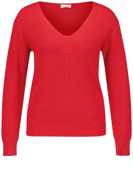 GERRY WEBER COLLECTION Pullover mit Ajour-Details, Bequeme Passform 10769458