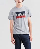 Vorschau: LEVI'S T-Shirt Print grau 10397345