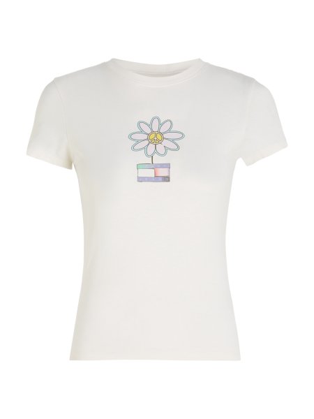 TOMMY JEANS T-Shirt mit Flower Logo 10735103