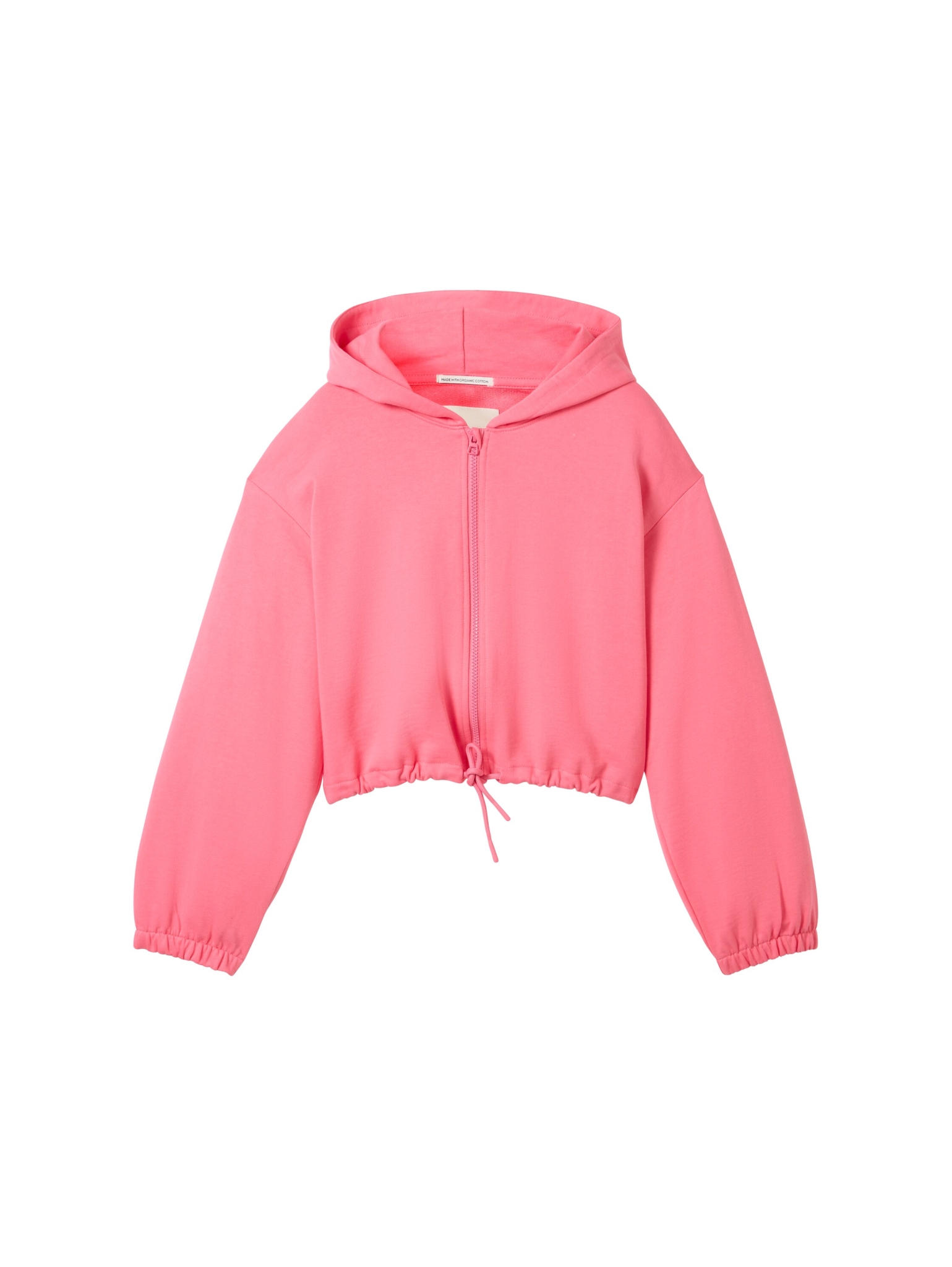 TOM TAILOR DENIM Cropped Sweatjacke mit Bio-Baumwolle 10761441 