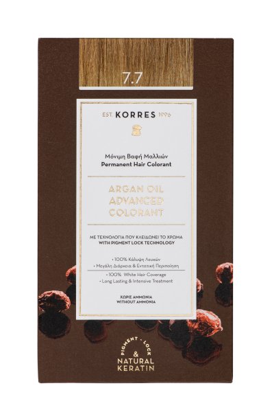 KORRES ARGAN OIL Hochentwickelte Haarcoloration Moccha 7.7