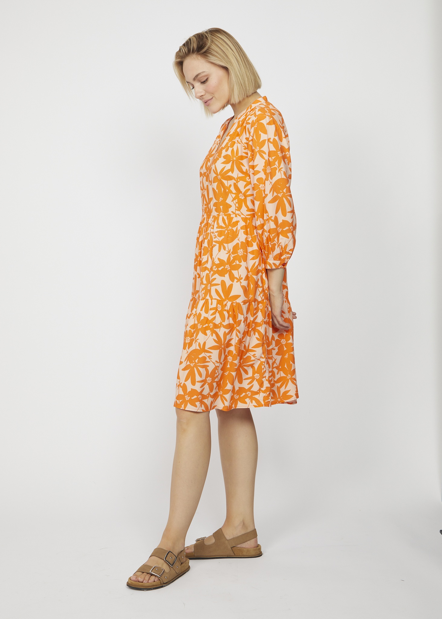 CODELLO Kleid aus Viskose mit Flower Print 10742802