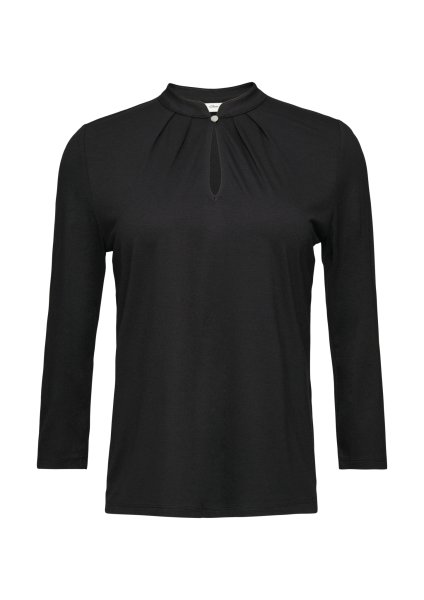 S.OLIVER BLACK LABEL T-Shirt mit 3/4-Arm aus Viskosemix 10776652