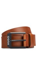 Vorschau: HUGO RED Ledergürtel mit mattschwarzer Logo-Schließe 10733867