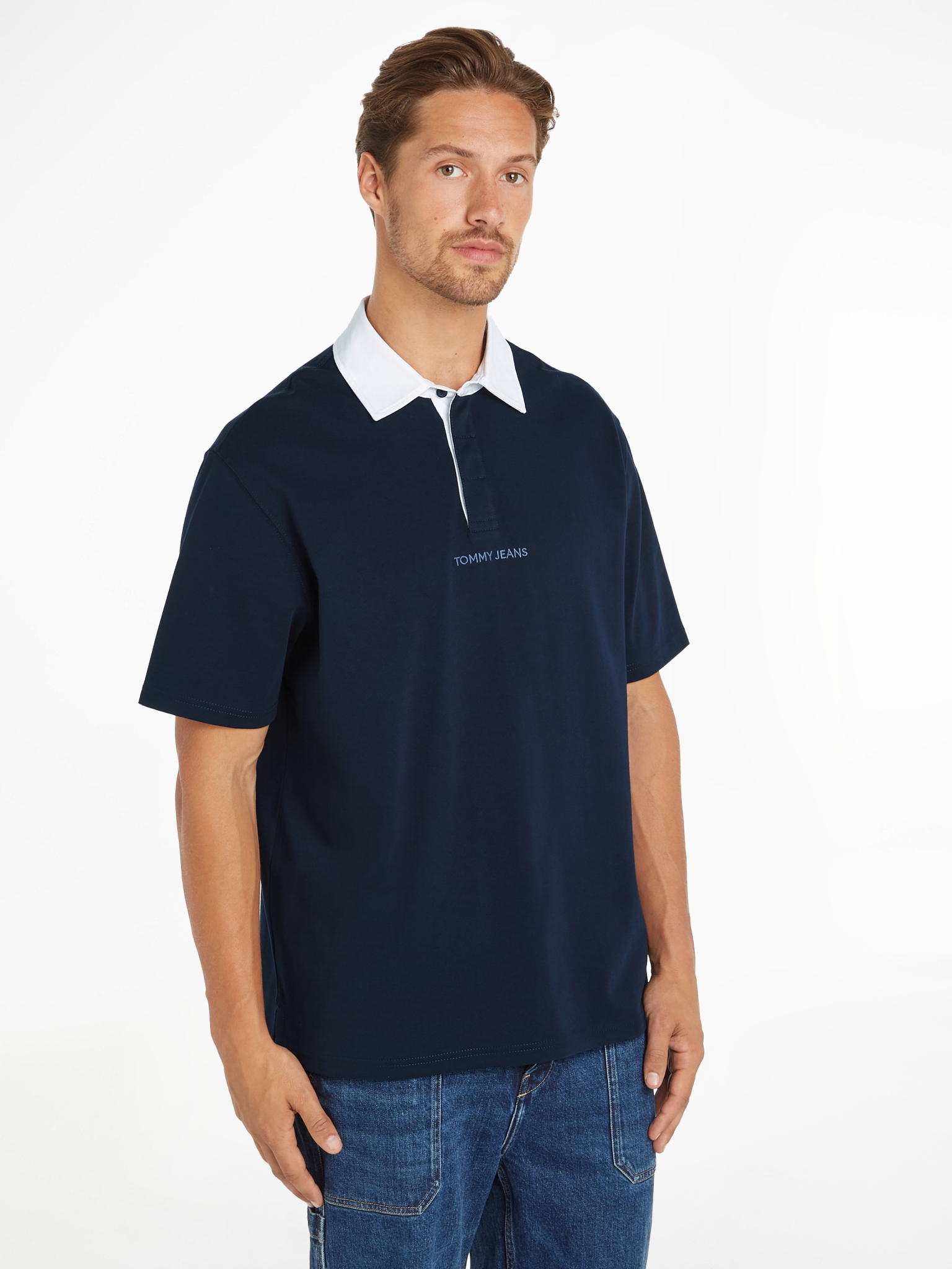 TOMMY JEANS Oversize Rugby Shirt 10734017