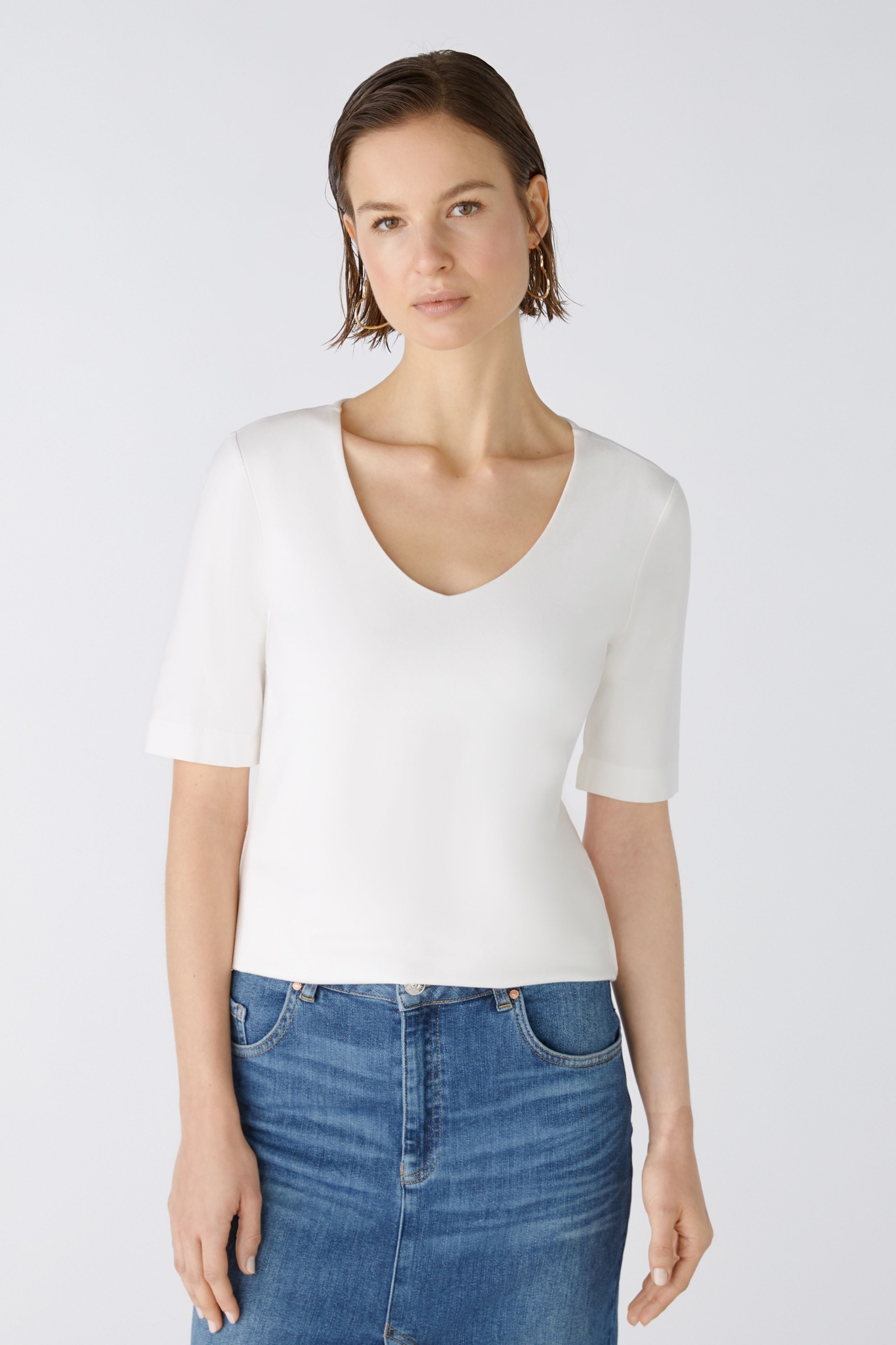 OUI T-Shirt elastische Cotton-Modalqualität 10736303