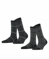 Vorschau: ESPRIT Fine Stripe 2-Pack Damen Socken 10636767