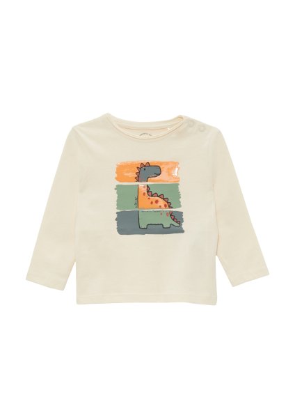 S.OLIVER Longsleeve mit gummiertem Print 10765078