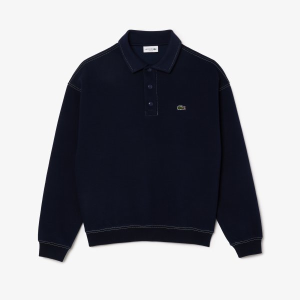 LACOSTE Loose Fit Sweatshirt mit Polokragen 10755034