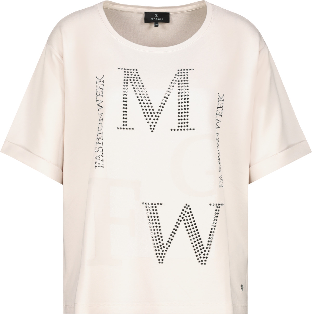 MONARI T-Shirt mit Glitzer Buchstaben 10756360