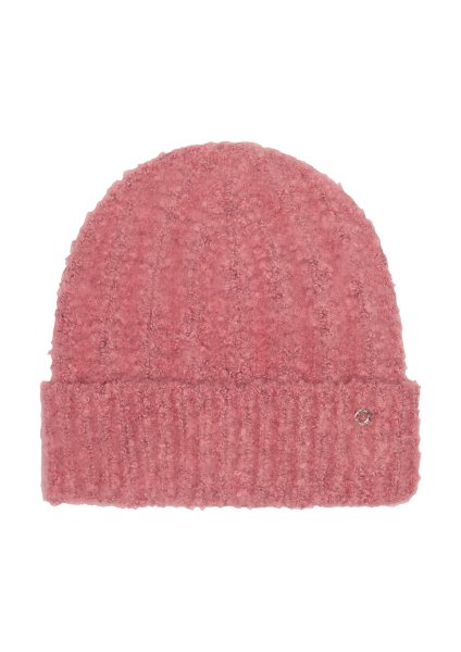 S.OLIVER Weiche Beanie mit Strickmuster 10764816