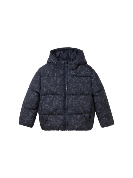 TOM TAILOR DENIM Puffer Jacke mit Allover Print 10783218