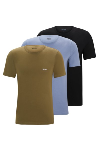 BOSS Dreier-Pack T-Shirts aus Baumwolle mit Logo-Stickerei 10751102