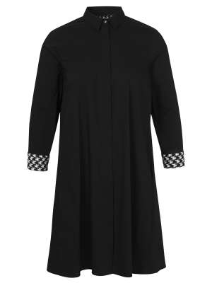 Frapp hemdblusenkleid schwarz Clearance