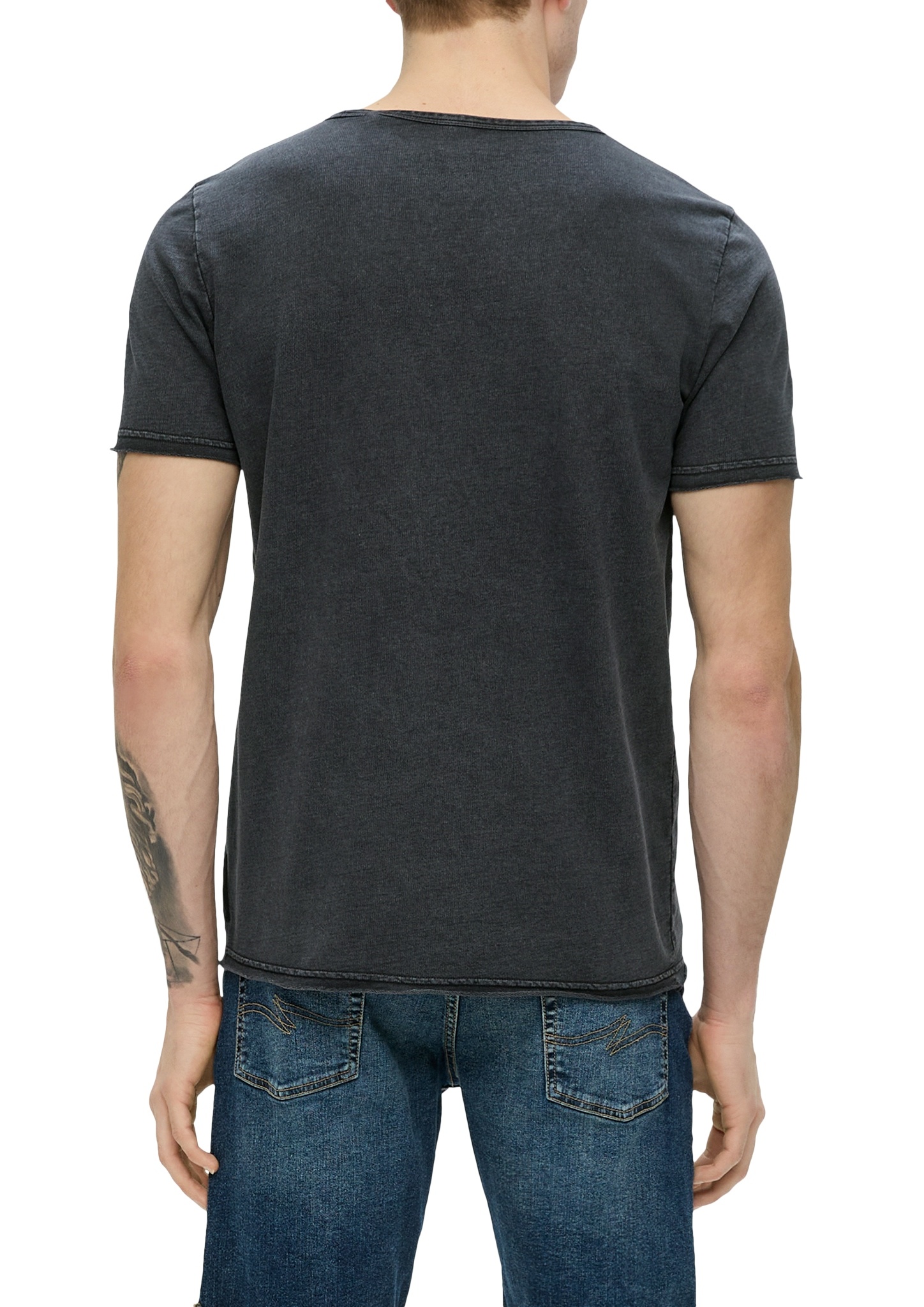 QS T-Shirt im Garment Dye 10745921