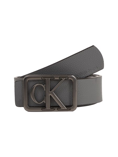 CALVIN KLEIN JEANS Monogram Plaque Leather Belt 10735555