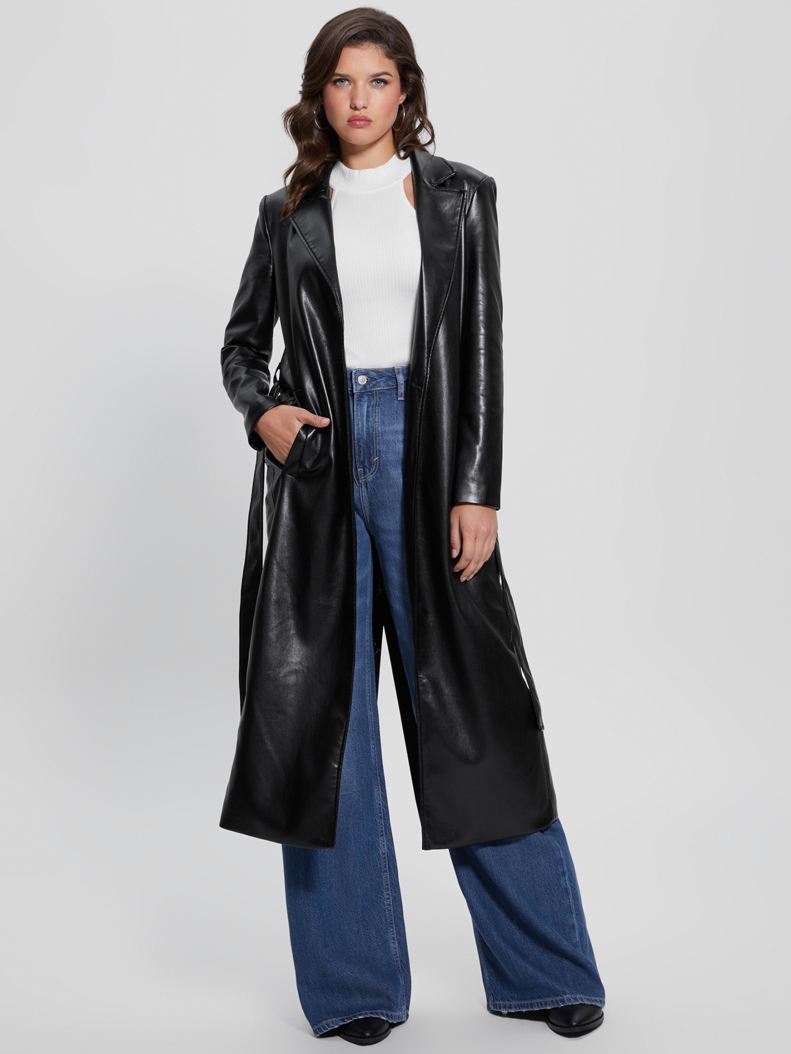 GUESS GEA Trenchcoat aus Kunstleder 10727987 kaufen | WÖHRL