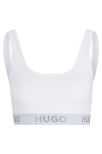 HUGO RED BRALETTE AUS STRETCH-BAUMWOLLE MIT LOGO-BAND SPORTY 10682301