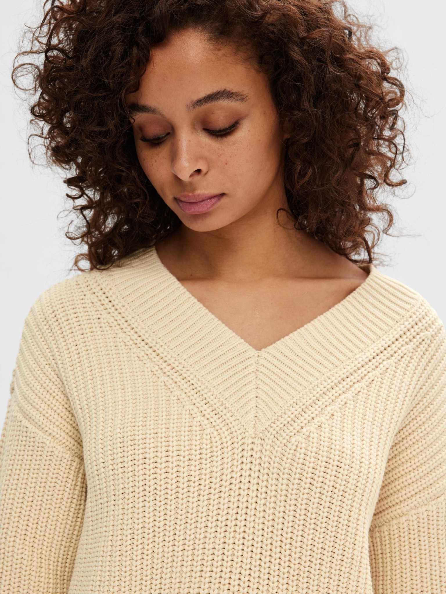 SELECTED FEMME Strickpullover V-Ausschnitt 10732107