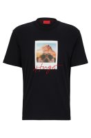 Vorschau: HUGO T-Shirt mit Tier-Print und Logo 10705549
