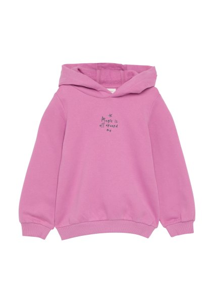 S.OLIVER Hoodie mit Glitzer-Stickerei auf Front und Rücken 10776601