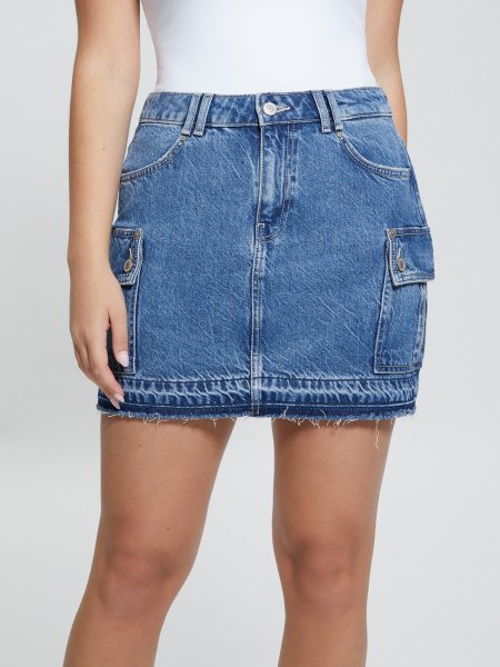 GUESS Kurzer Cargo-Jeansrock 10758985