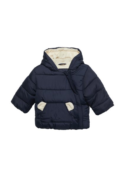 S.OLIVER Wattierte Jacke mit Fleece-Futter und Bären-Motiv 10760244