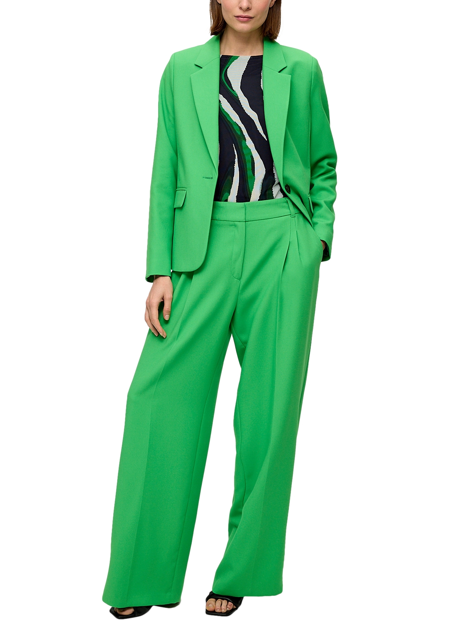 S.OLIVER BLACK LABEL Mesh-Shirt mit All-over-Print 10741666 kaufen 