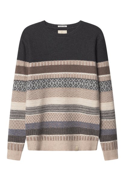 COLOURS & SONS Strickpullover R-Neck Ethno Jaquard 10760812