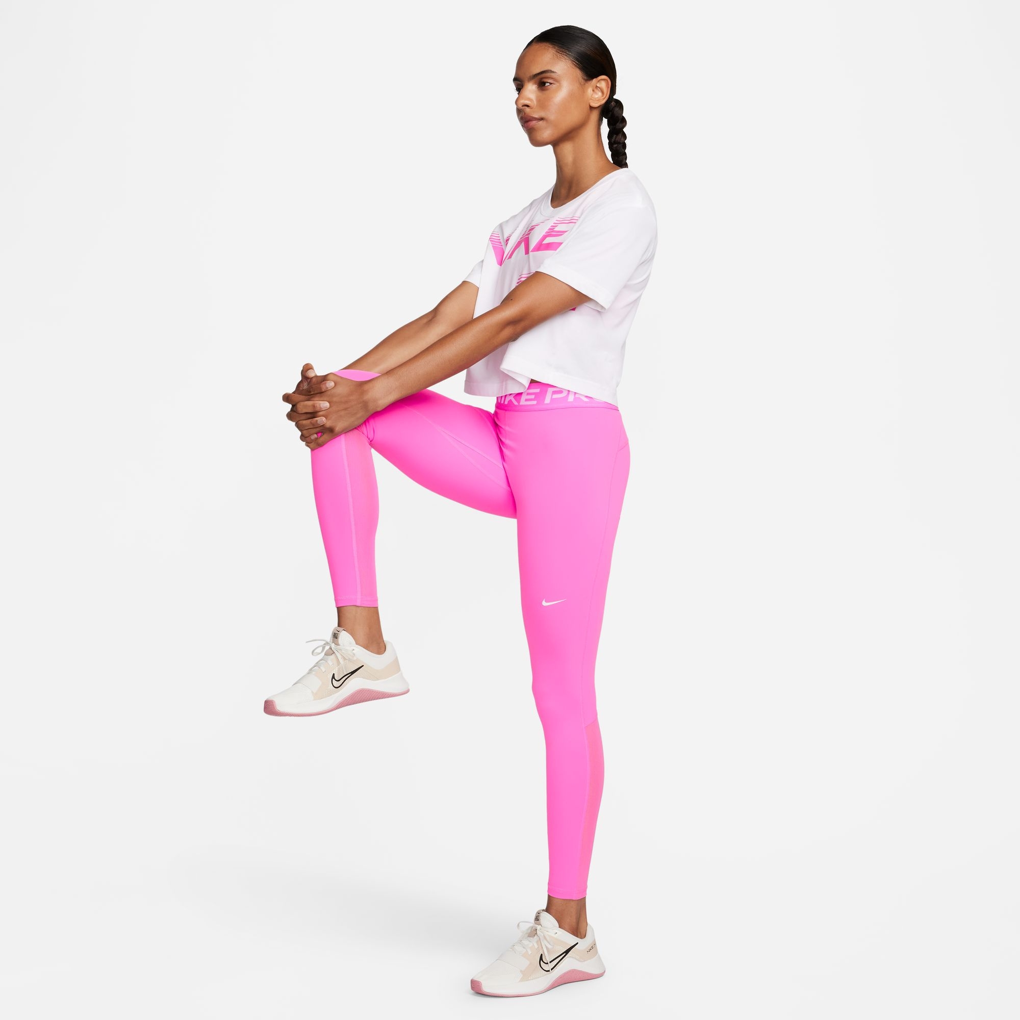 NIKE Nike Pro Leggings mit mittelhohem Bund und Mesh-Einsatz für Damen 10734749