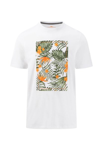 FYNCH HATTON T-Shirt mit botanischem Frontprint 10748922