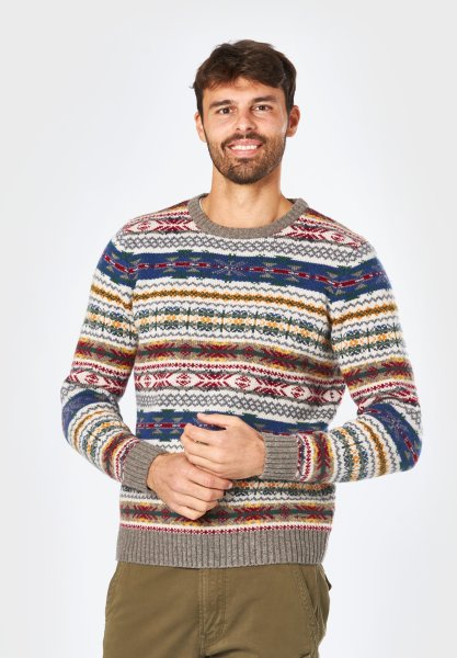 RAGMAN Strickpullover R-Neck Allover 10792136