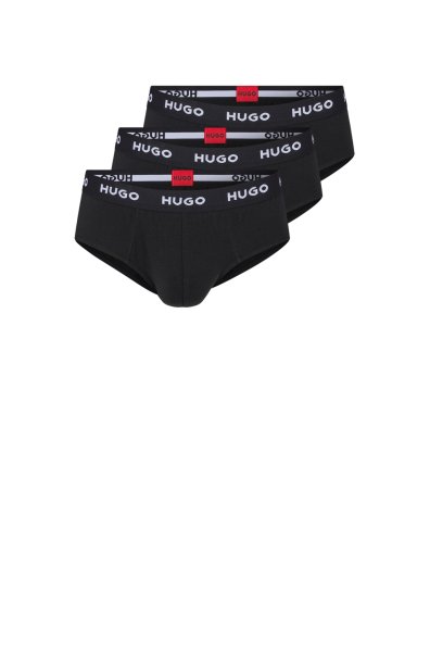 HUGO RED DREIER-PACK SLIPS AUS STRETCH-BAUMWOLLE MIT LOGO AM BUND HIPBRIEF TRIPLETPACK 10684274