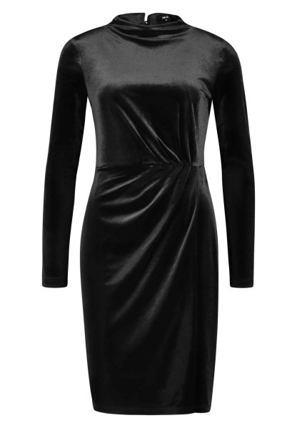 ZERO Samtkleid mit hohem Kragen 10797761