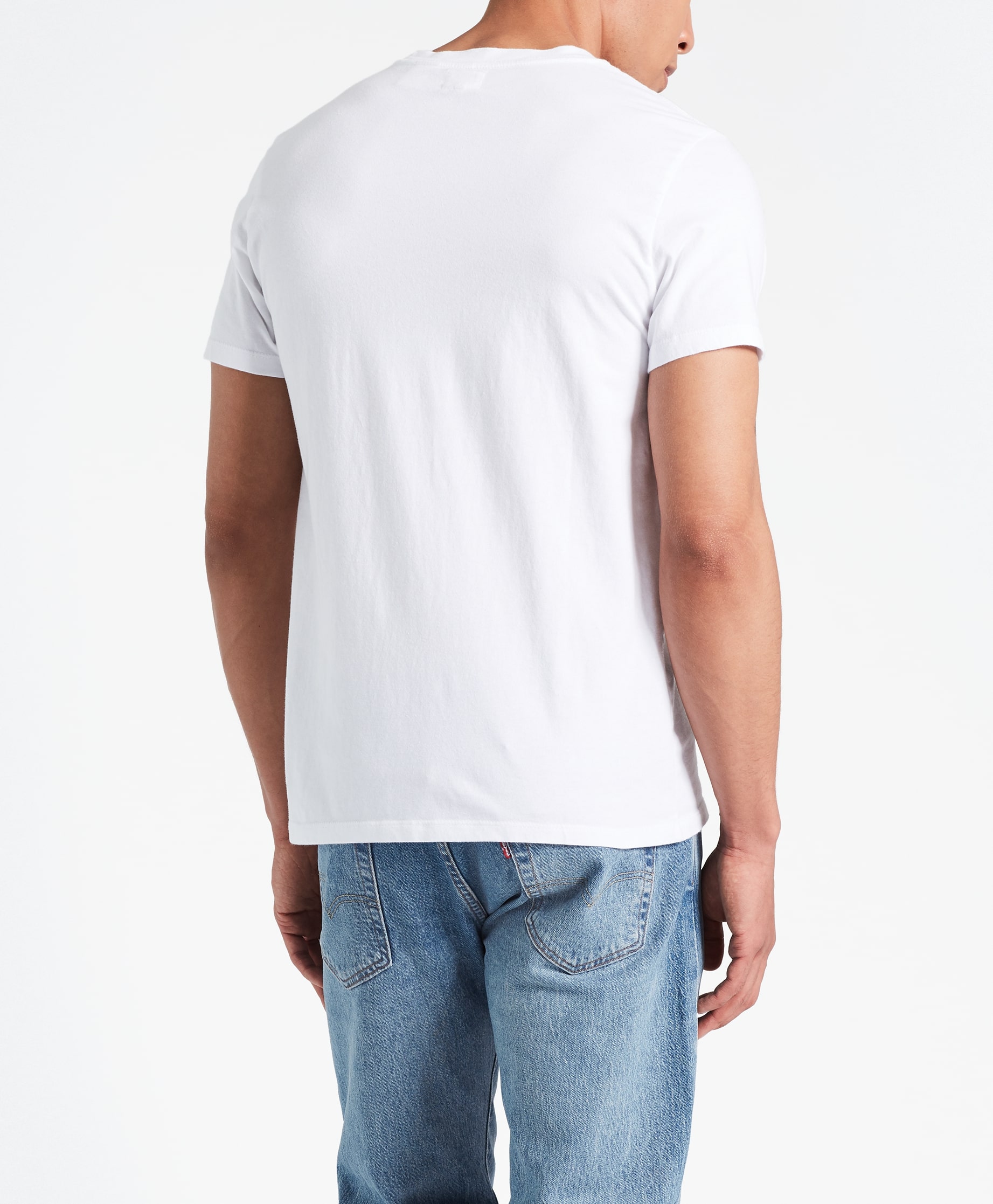 LEVI'S T-Shirt uni mit Logo weiß 10453290