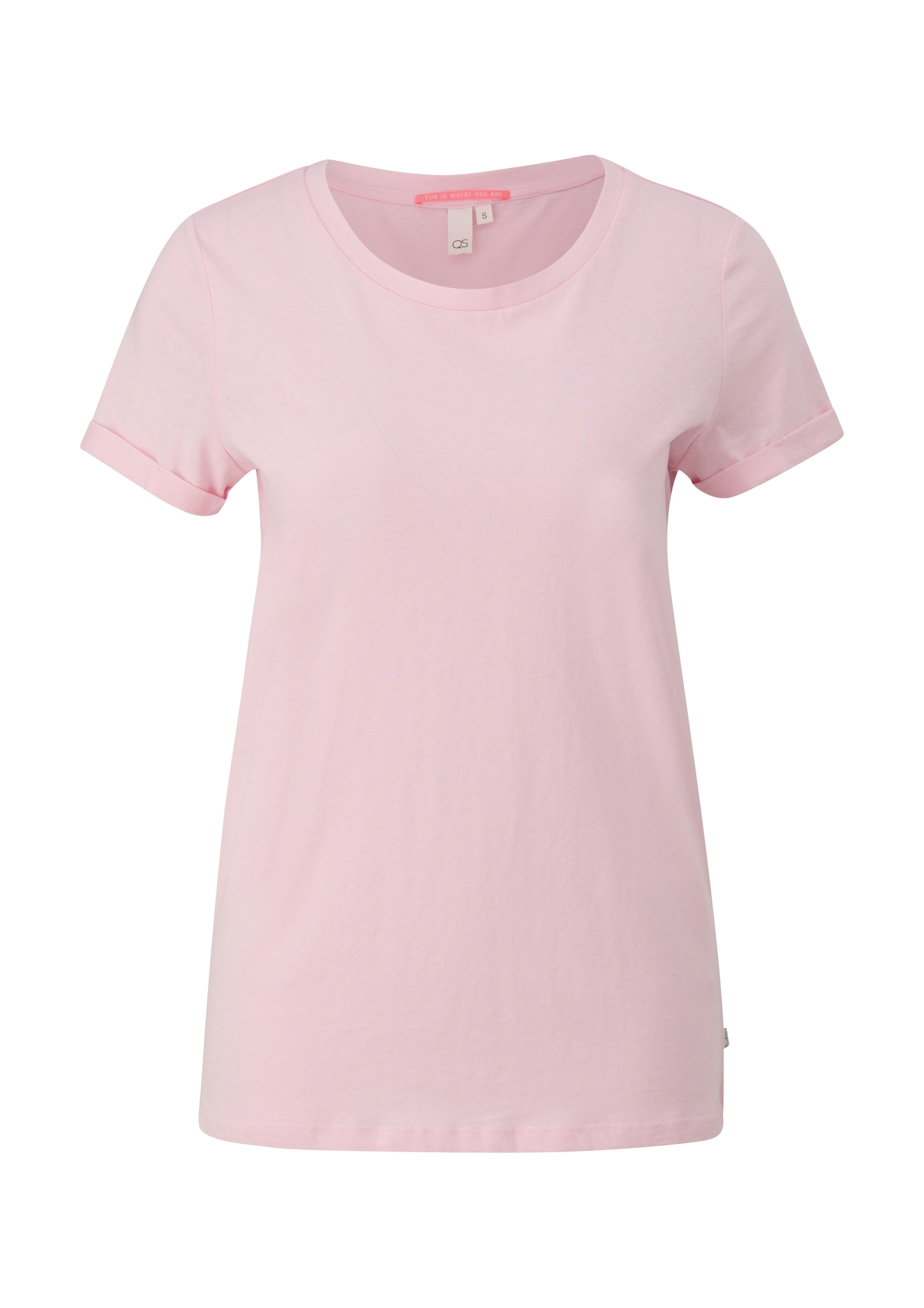 QS T-Shirt mit aufgekrempelten Ärmeln 10745871 kaufen | WÖHRL